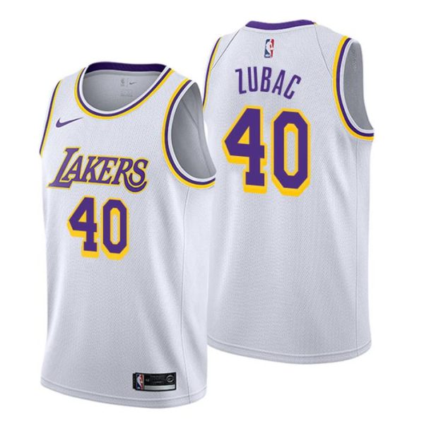 Men Los Angeles Lakers Trikot #40 Ivica Zubac Association Weiß Swingman