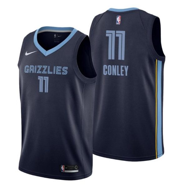 Men Memphis Grizzlies Trikot #11 Mike Conley Icon Edition Navy Swingman