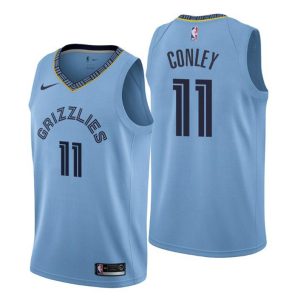 Men Memphis Grizzlies Trikot #11 Mike Conley Statement Blau Swingman