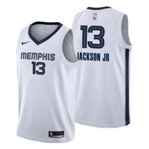 Men Memphis Grizzlies Trikot #13 Jaren Jackson Jr. Association Weiß Swingman