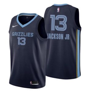 Men Memphis Grizzlies Trikot #13 Jaren Jackson Jr. Icon Edition Navy Swingman