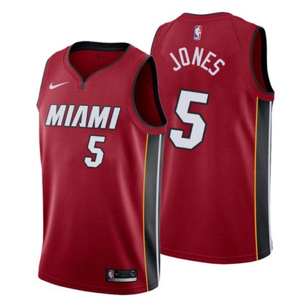 Men Miami Heat Trikot #5 Derrick Jones Jr. Statement Rot Swingman