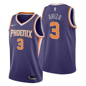 Men Phoenix Suns Trikot #3 Trevor Ariza Icon Edition Lila Swingman