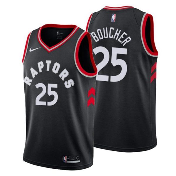 Men Toronto Raptors Trikot #25 Chris Boucher Statement Schwarz Swingman