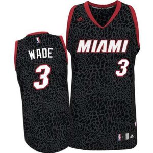 Miami Heat Trikot #3 Dwyane Wade Crazy Light Leopard Swingman