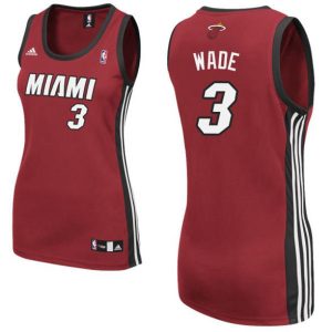 Miami Heat Trikot #3 Dwyane Wade Damen Rot