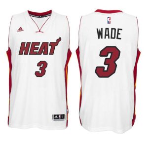 Miami Heat Trikot #3 Dwyane Wade New Swingman Home Weiß