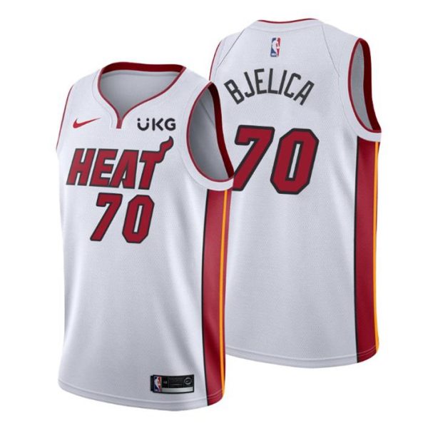 Miami Heat Trikot Association Edition #70 Nemanja Bjelica Weiß