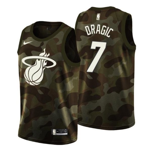 Miami Heat Trikot Herren #7 Goran Dragic Camo 2019 Memorial Day