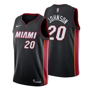 Miami Heat Trikot Icon Edition B. J. Johnson 20 Schwarz