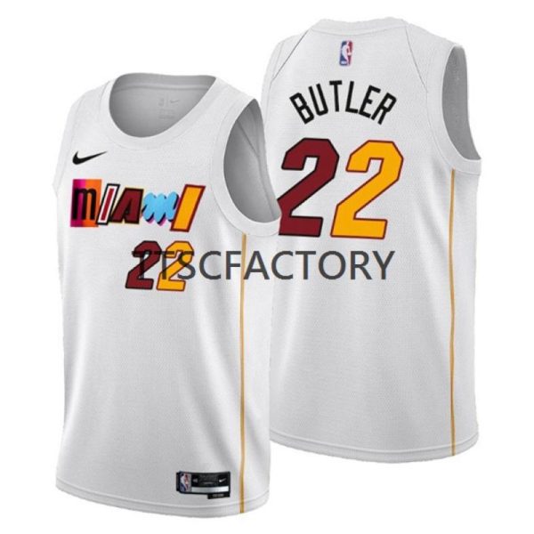 Miami Heat Trikot Jimmy Butler 22 Nike 2022-23 City Edition Weiß Herren Swingman