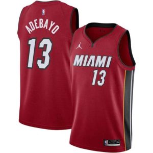 Miami Heat Trikot Jordan Bam Adebayo 13 Rot Version Icon Edition 2022-23 Swingman Herren