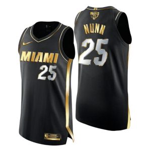 Miami Heat Trikot Kendrick Nunn Golden Edition Schwarz