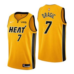 Miami Heat Trikot NO. 7 Goran Dragic Earned Edition Gold