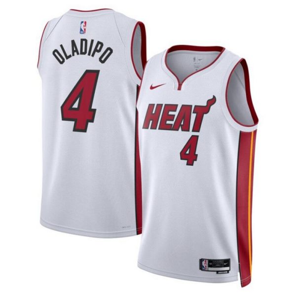 Miami Heat Trikot Nike Association Edition 2022-23 Swingman Weiß Version Victor Oladipo 4 Herren