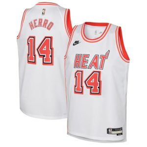 Miami Heat Trikot Nike Classic Edition Swingman – Benutzerdefinierte – Weiß – Tyler Herro – Kinder