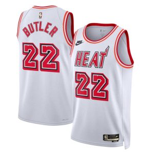 Miami Heat Trikot Nike Classic Edition Swingman – Weiß – Jimmy Butler