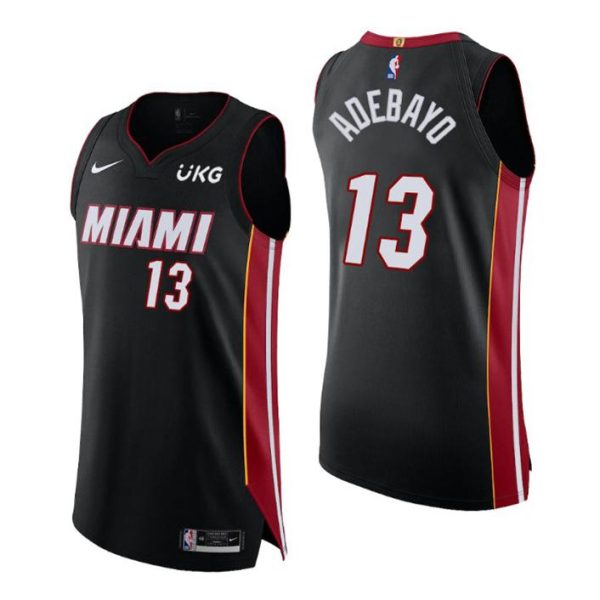 Miami Heat Trikot No. 13 Bam Adebayo Authentic Icon Edition Schwarz