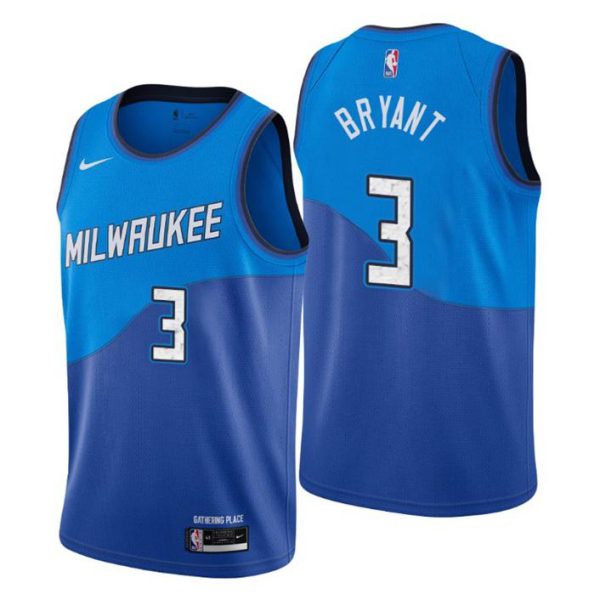 Milwaukee Bucks Trikot City Edition Elijah Bryant No. 3 Blau Swingman