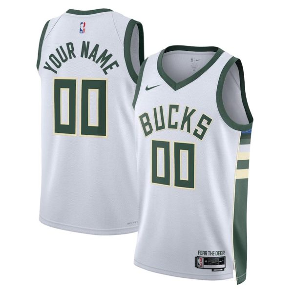 Milwaukee Bucks Trikot Nike Association Swingman – Benutzerdefinierte