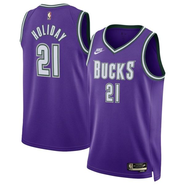 Milwaukee Bucks Trikot Nike Classic Edition Swingman – Lila – Jrue Holiday