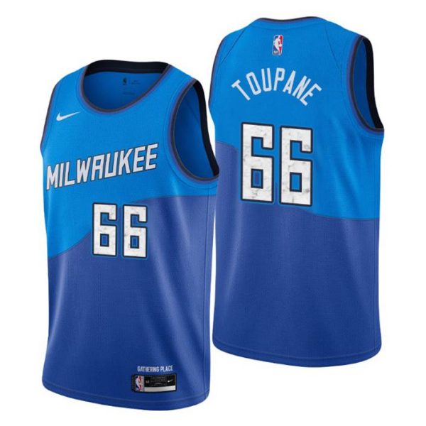 Milwaukee Bucks Trikot No. 66 Axel Toupane Royal Swingman City Edition