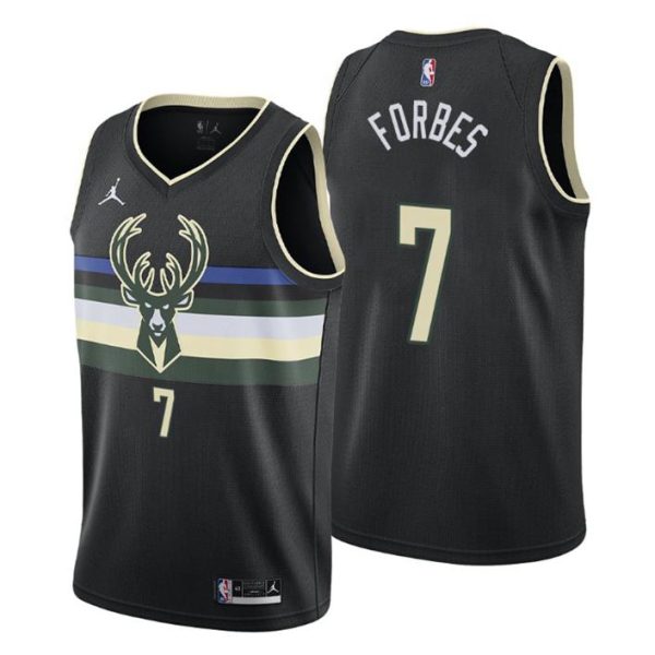 Milwaukee Bucks Trikot Statement Edition Bryn Forbes 7 Schwarz 2020-21