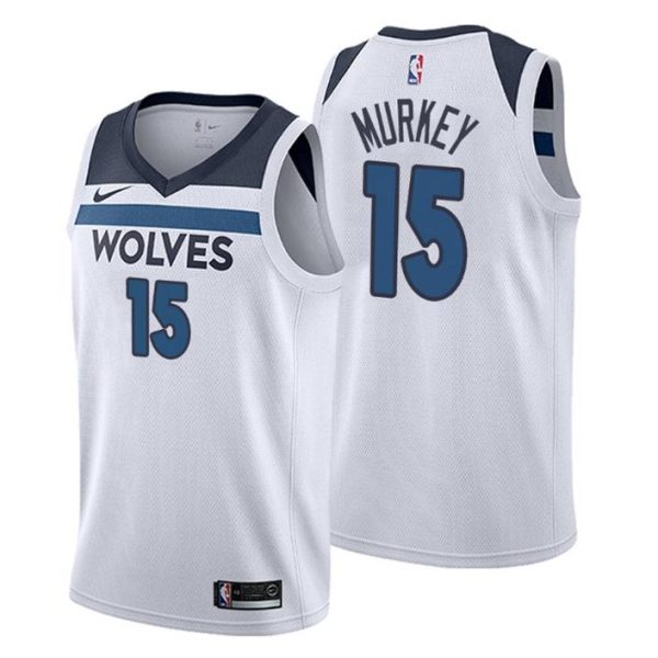 Minnesota Timberwolves Trikot Associateion Edition Ade Murkey 15 Weiß