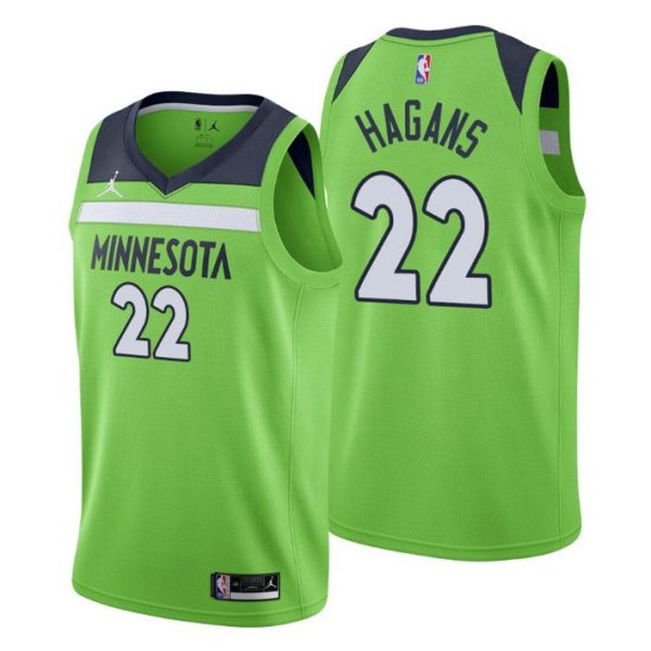 Minnesota Timberwolves Trikot Statement Edition Ashton Hagans 22 Grün 2020-21