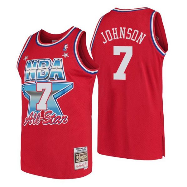 Mitchell & Ness Herren Phoenix Suns Trikot #7 Kevin Johnson 1991 NBA All-Star Trikot Rot Swingman