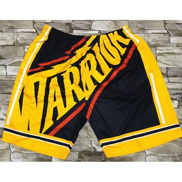 NBA Golden State Warriors Herren Pocket Shorts M001 Swingman