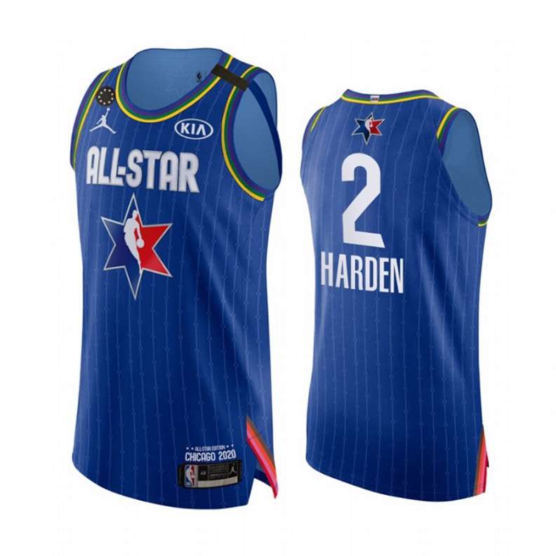 NBA Houston Rockets Trikot James Harden 2 2020 All-Star Trikot Jordan Brand Kobe Forever Blau Swingman – Herren