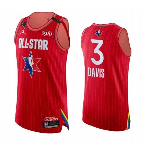 NBA Los Angeles Lakers Trikot Anthony Davis 3 2020 All-Star Trikot Jordan Brand Kobe Forever Rot Swingman – Herren