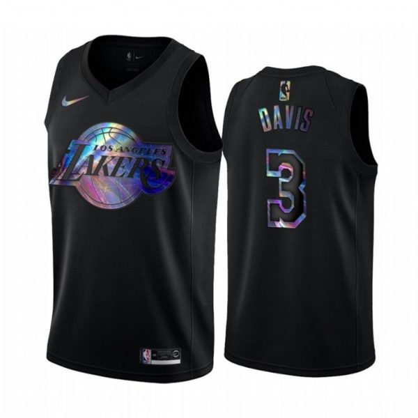 NBA Los Angeles Lakers Trikot Anthony Davis 3 Iridescent HWC Collection Swingman