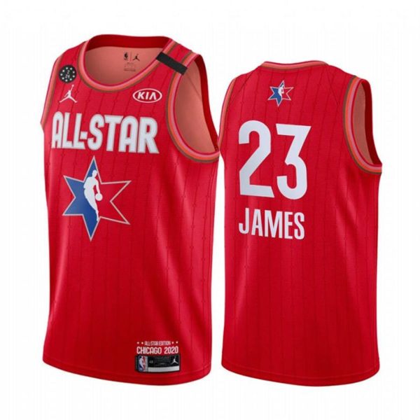 NBA Los Angeles Lakers Trikot LeBron James 23 2020 All-Star Trikot Jordan Brand Rot Swingman – Herren