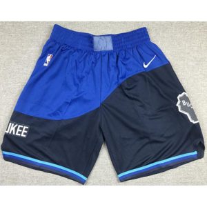 NBA Milwaukee Bucks Herren Pocket Shorts Nike City Edition M001 Swingman