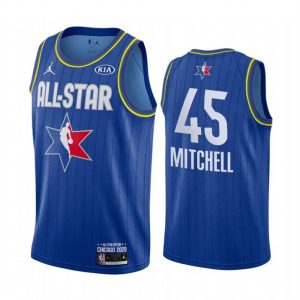 NBA Utah Jazz Trikot Donovan Mitchell 45 2020 All-Star Trikot Jordan Brand Blau Swingman – Herren