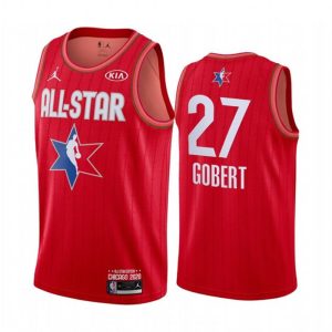 NBA Utah Jazz Trikot Rudy Gobert 27 2020 All-Star Trikot Jordan Brand Rot Swingman – Herren