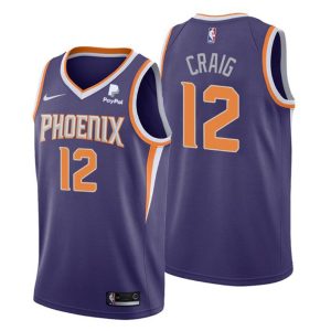 NO. 12 Torrey Craig Phoenix Suns Trikot Swingman Lila Icon Edition