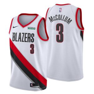 NO. 3 C.J. McCollum Portland Trail Blazers Trikot Swingman Weiß Association Edition