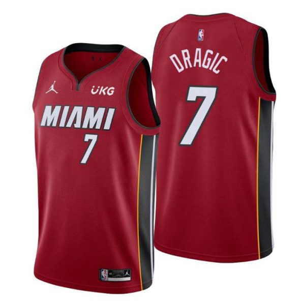 NO. 7 Goran Dragic Miami Heat Trikot Swingman Rot Statement Edition