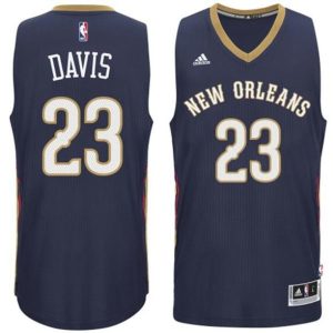 New Orleans Pelicans Trikot #23 Anthony Davis 2014-15 New Swingman Road Blau