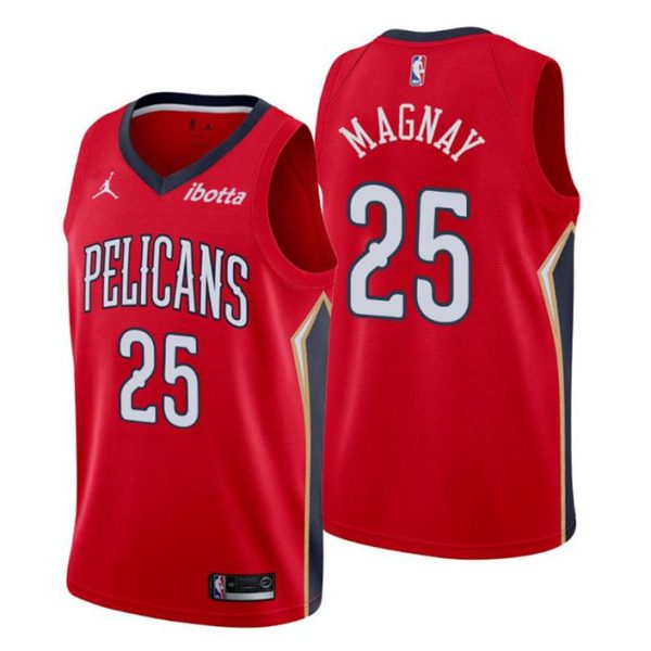 New Orleans Pelicans Trikot #25 Will Magnay Swingman Rot Statement Edition 2020-21