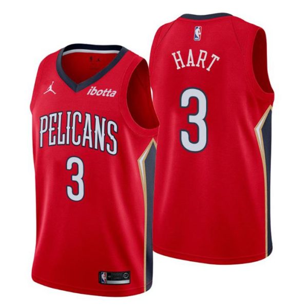 New Orleans Pelicans Trikot #3 Josh Hart Swingman Rot Statement Edition 2020-21