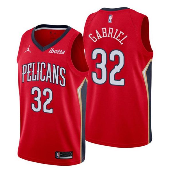 New Orleans Pelicans Trikot #32 Wenyen Gabriel Swingman Rot Statement Edition 2020-21