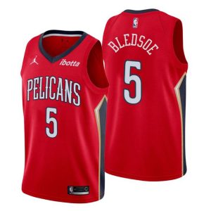 New Orleans Pelicans Trikot #5 Eric Bledsoe Swingman Rot Statement Edition 2020-21