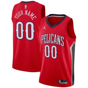 New Orleans Pelicans Trikot Jordan Statement Edition 202021 Swingman – Rot – Benutzerdefinierte – Herren