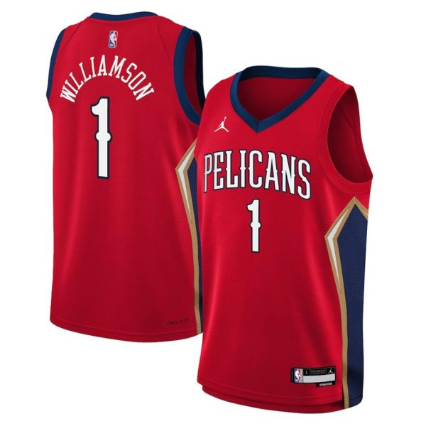 New Orleans Pelicans Trikot Jordan Statement Edition Swingman 22 – Rot – Zion Williamson – Kinder