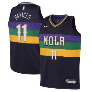 New Orleans Pelicans Trikot Nike City Edition Swingman 22 – Lila – Dyson Daniels – Kinder