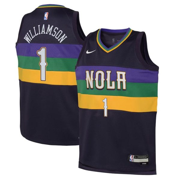 New Orleans Pelicans Trikot Nike City Edition Swingman 22 – Lila – Zion Williamson – Kinder